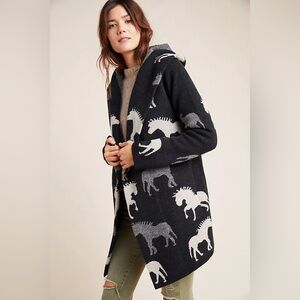 Anthropologie feild flower dressage sweater coat